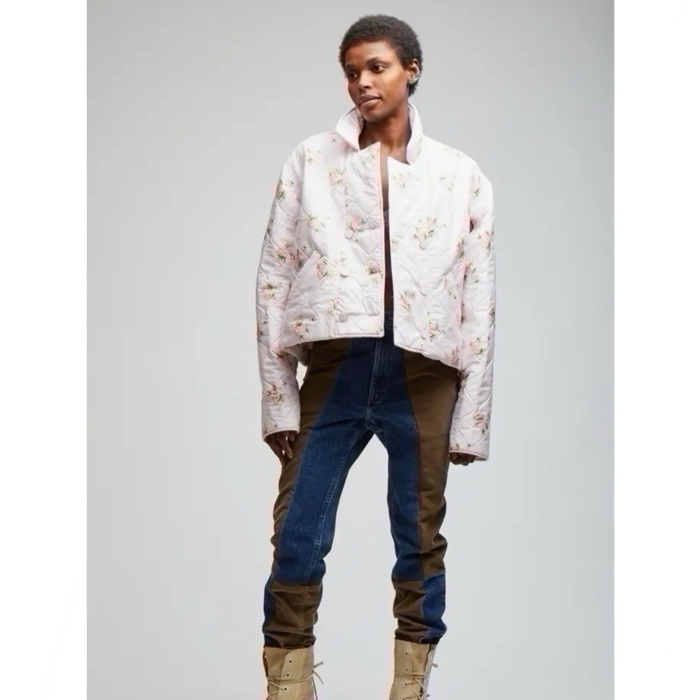 Rentrayage Melba Roses Floral Quilted Bomber Jacket - Picture 3 of 12